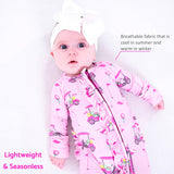 Little Miss Birdie Baby Girl Bamboo Pajamas