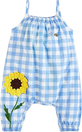 Sunflower Check Longall- 9-12M