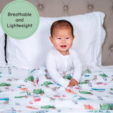 Campfire Crew Baby Muslin Swaddle Blanket