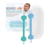 Dr. Talbot’s Baby Safe Nose and Ear Cleaner Set with Hygienic Travel Case, Gentle Dual-Ended Easy Mucus and Wax Remover Tool, 2 Pack