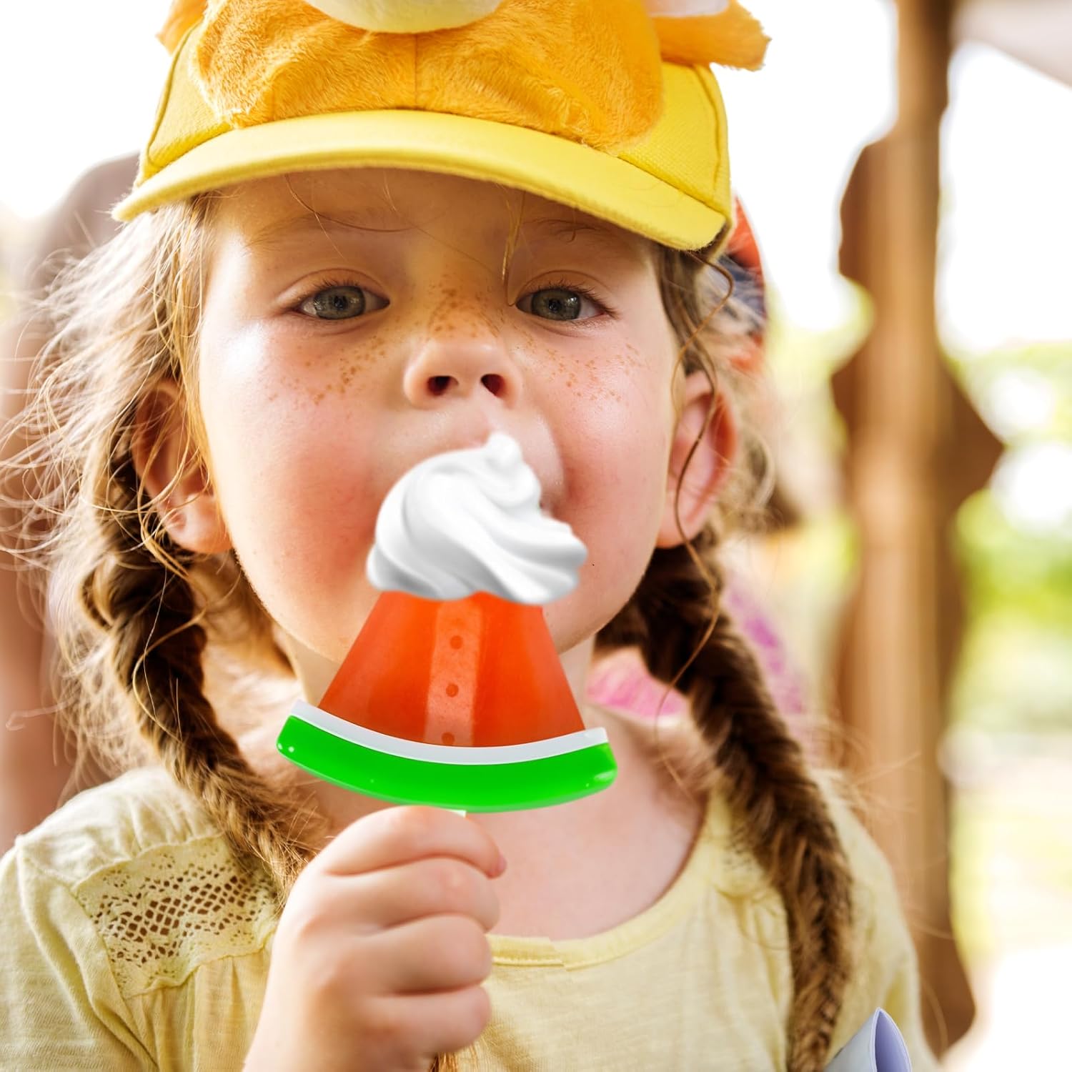 Watermelon-Shaped Popsicle Molds for Kids