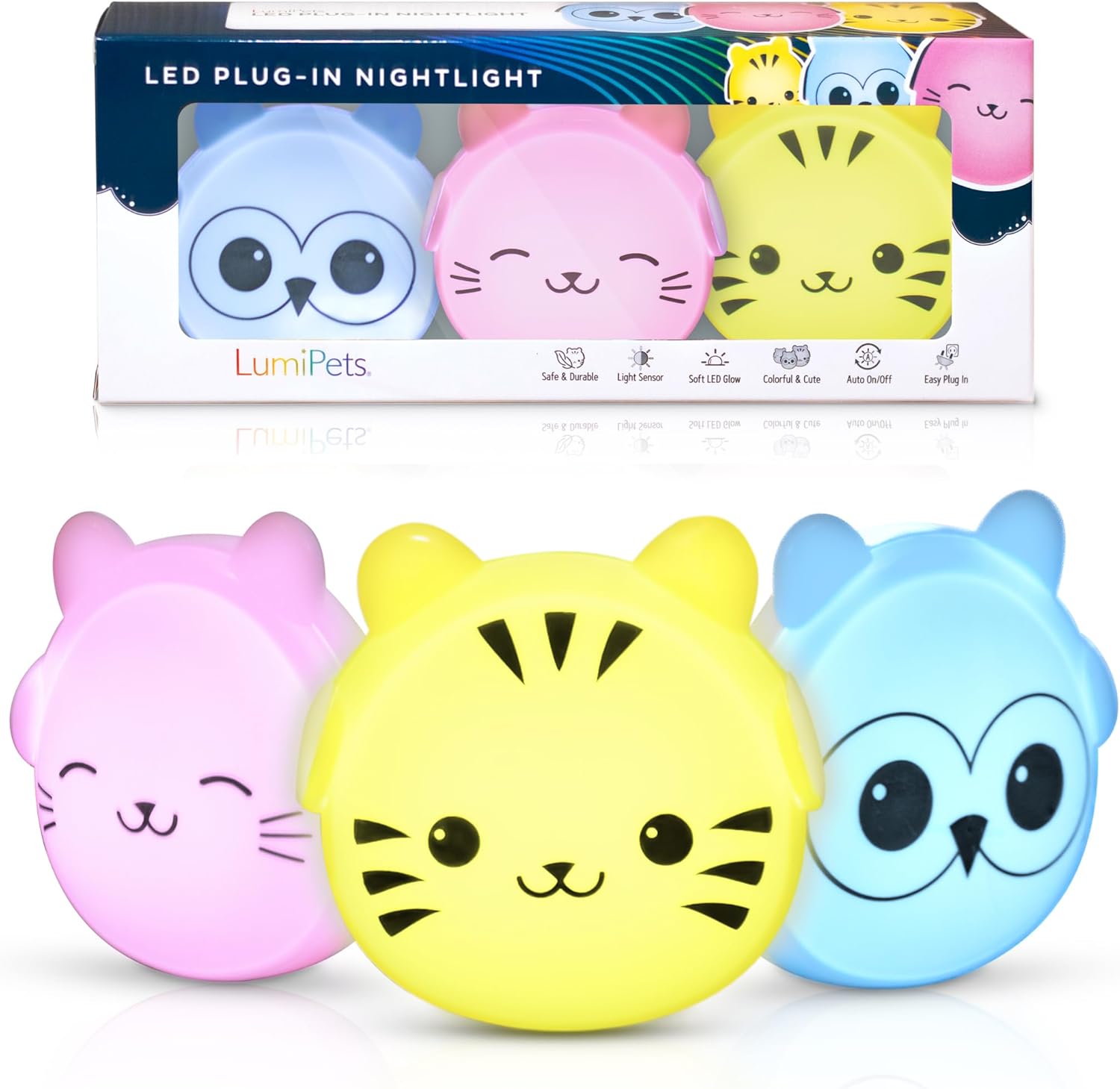 Lumiglow Wall Nightlights-3 Pk