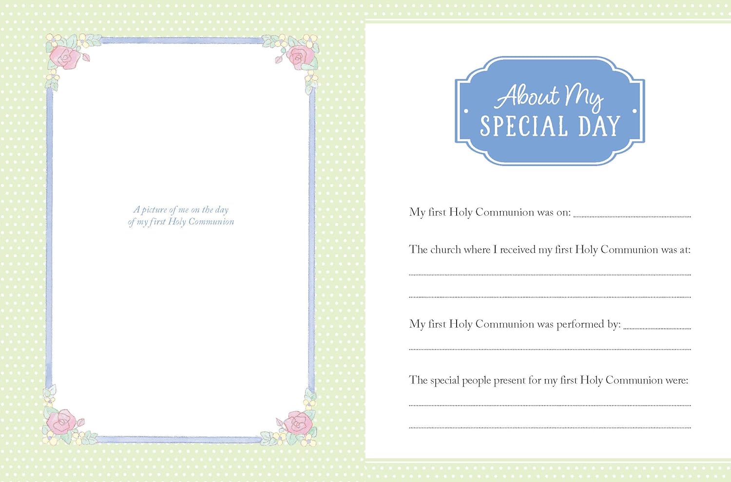 My First Communion: A Keepsake Book (Precious Moments)