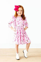 Boot Ruffle Twirl Dress