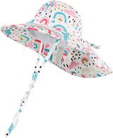 Infant/Toddler Patterned Bucket Hat - Rainbows & Clouds