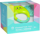 Manhattan Toy Butterfly Tambourine Musical Baby Rattle