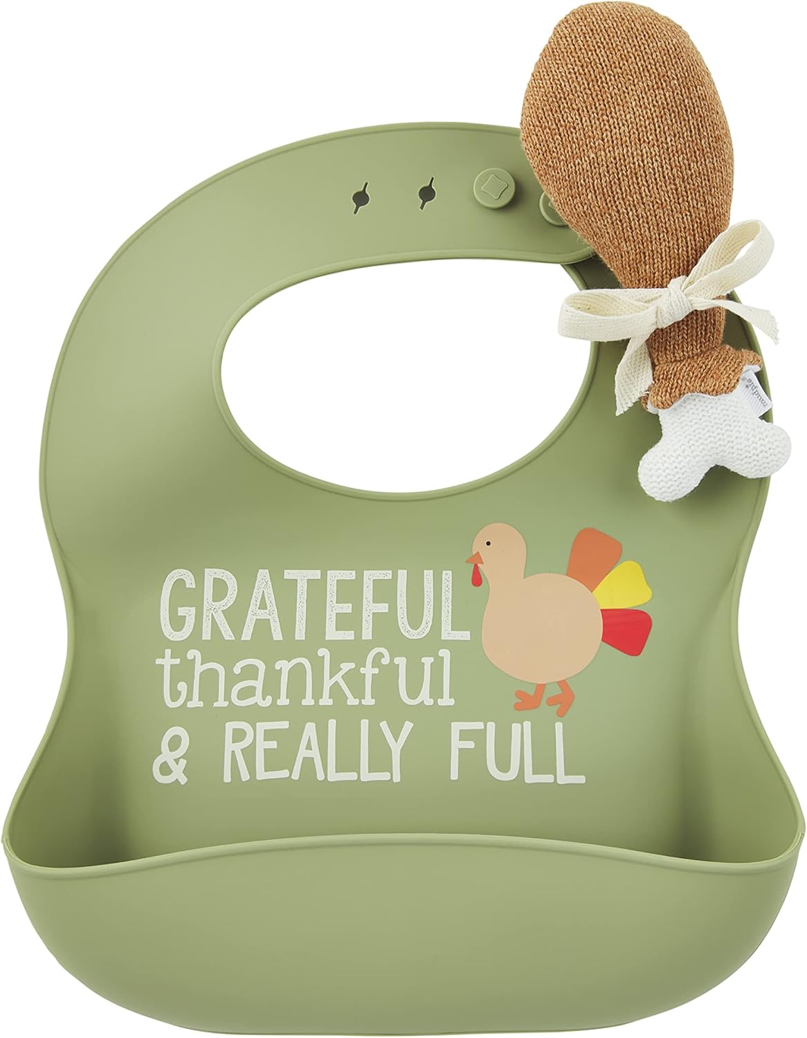 Green Thanksgiving Bib Set