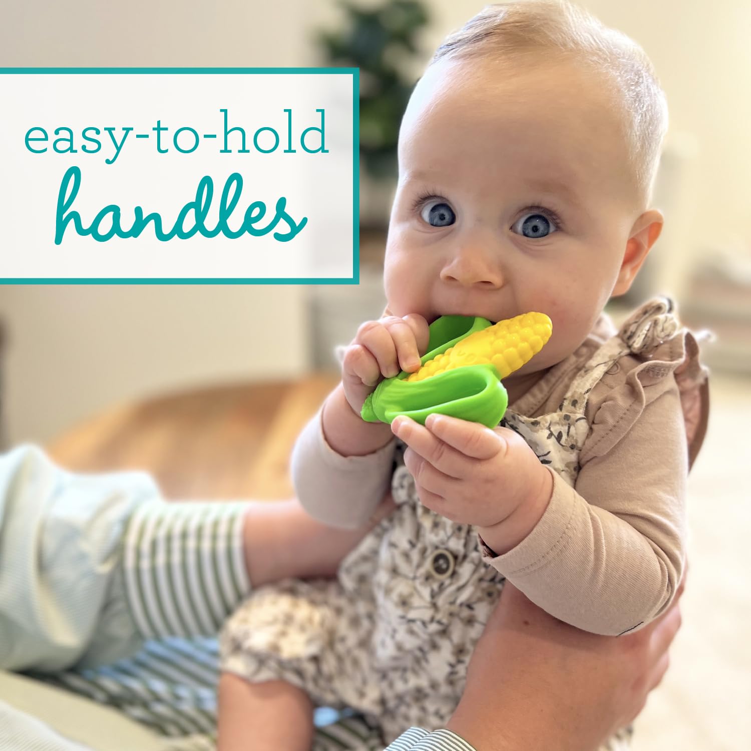 Infantino Farmers Market Gift Set - Set of 3 BPA-Free Silicone Veggie Teethers and Lil' Nibbles Carrot Teether for Teething Relief