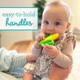 Infantino Farmers Market Gift Set - Set of 3 BPA-Free Silicone Veggie Teethers and Lil' Nibbles Carrot Teether for Teething Relief