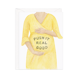 Push It Pregnancy — Baby Shower Card
