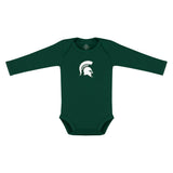 Michigan State Spartans Solid Infant Long Sleeve Bodysuit