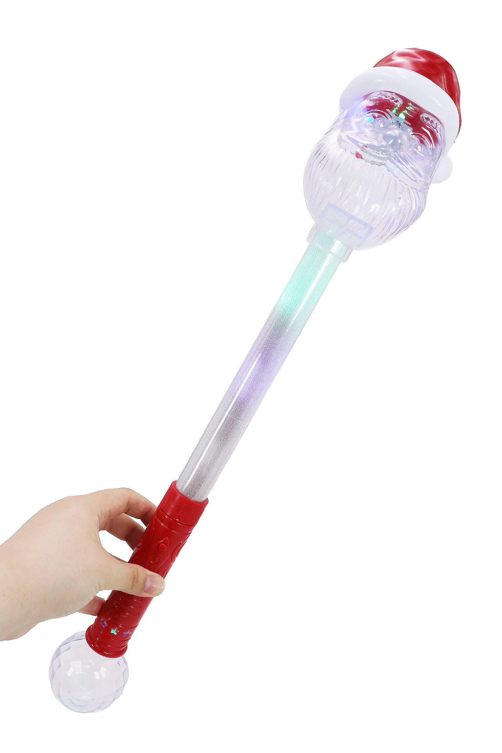Christmas Santa Colorful Led Light-up Wand