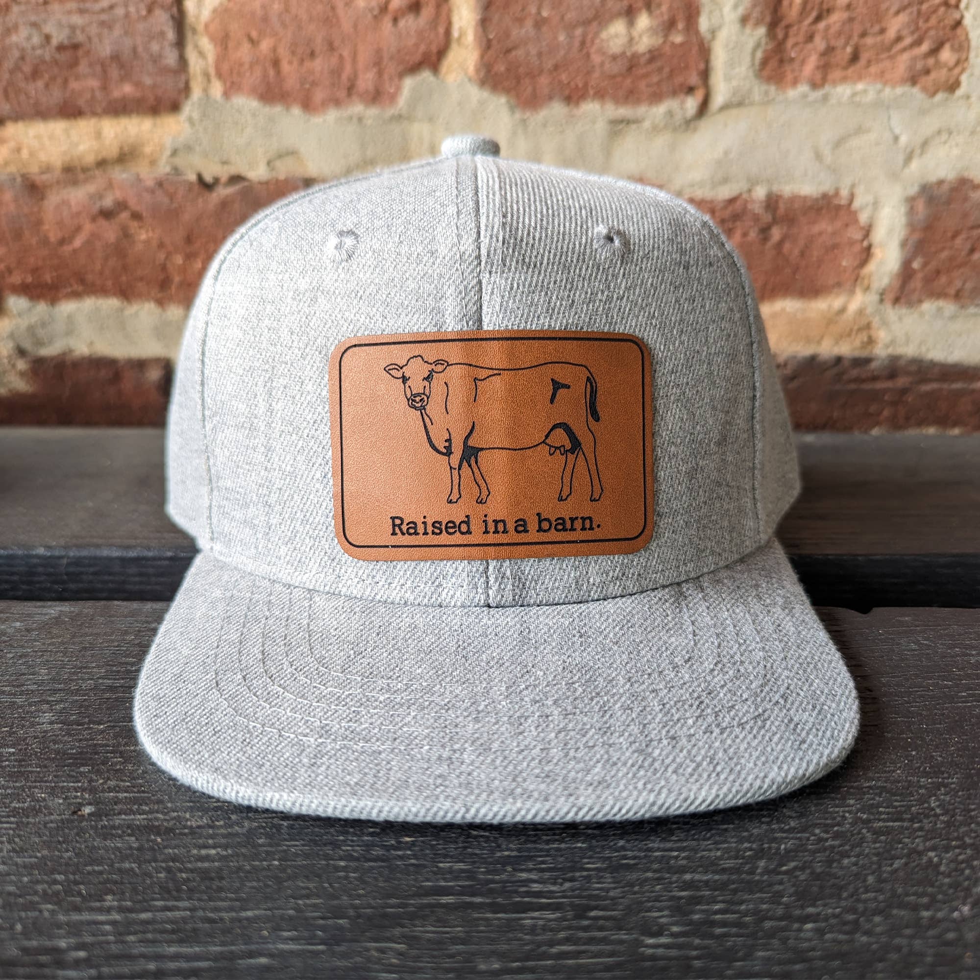 Raised in a Barn Cow Farm Kids Hat