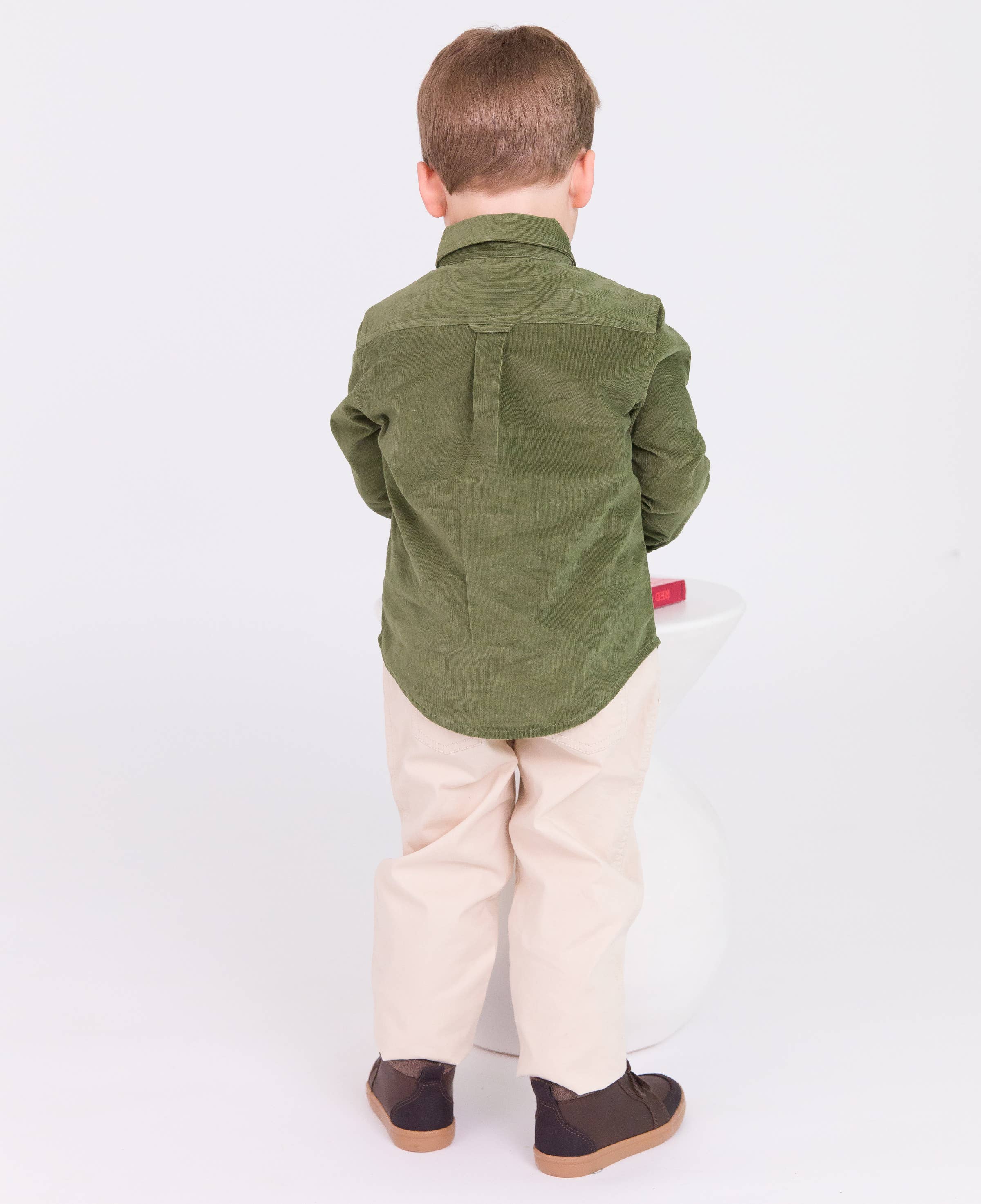 Boys Khaki Stretch Chino Pants