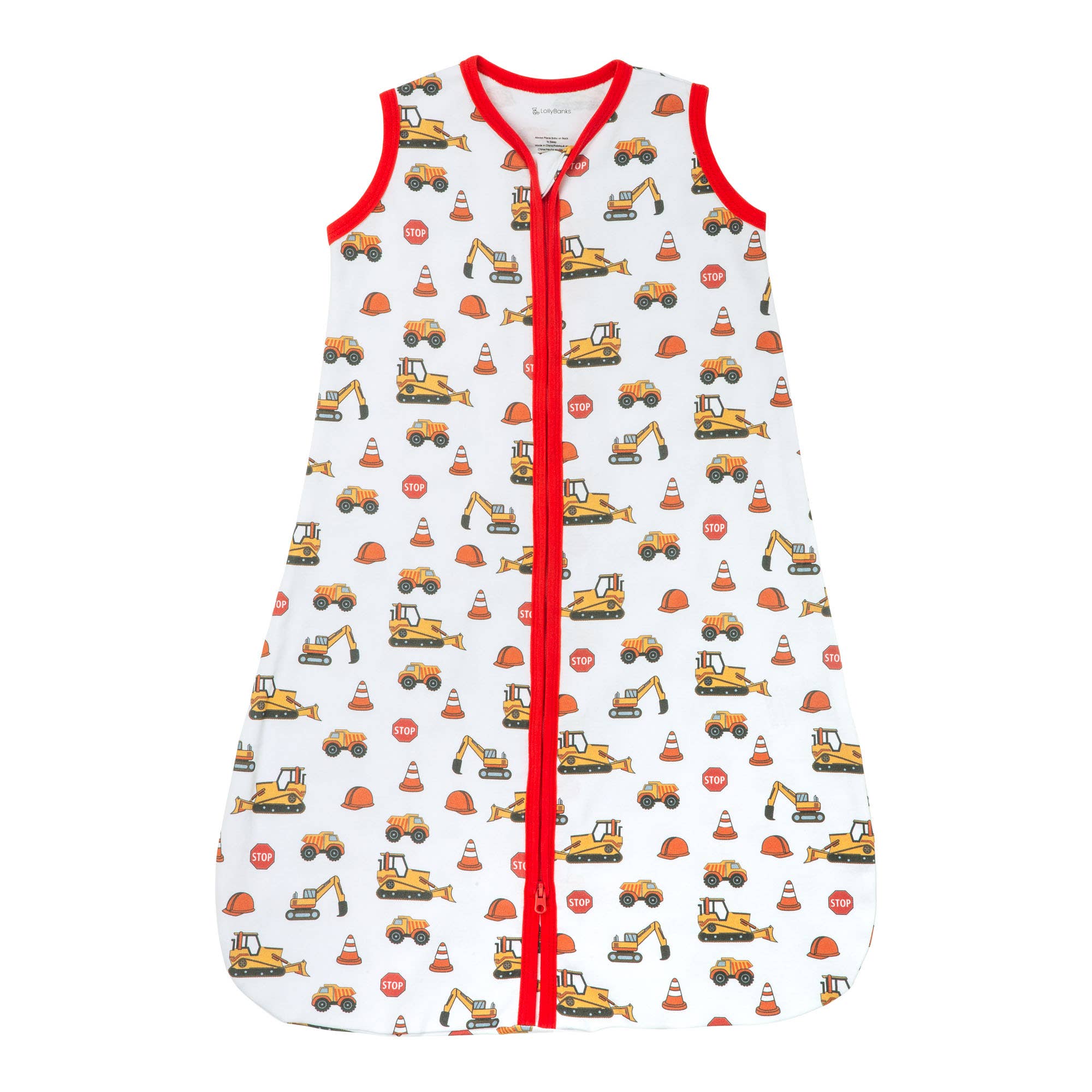 Under Construction Baby Sleep Sack, 100% Organic Cotton