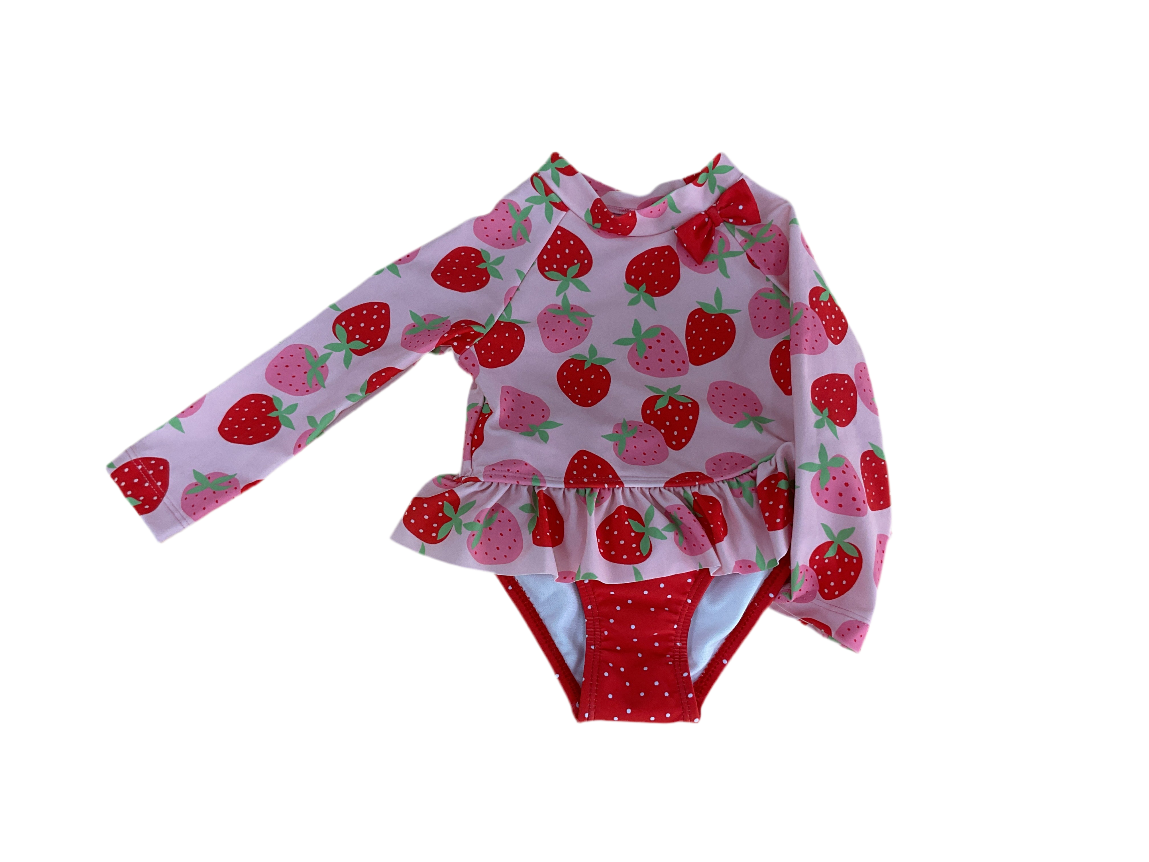 Strawberry 2-Piece Rashguard Swimsuit