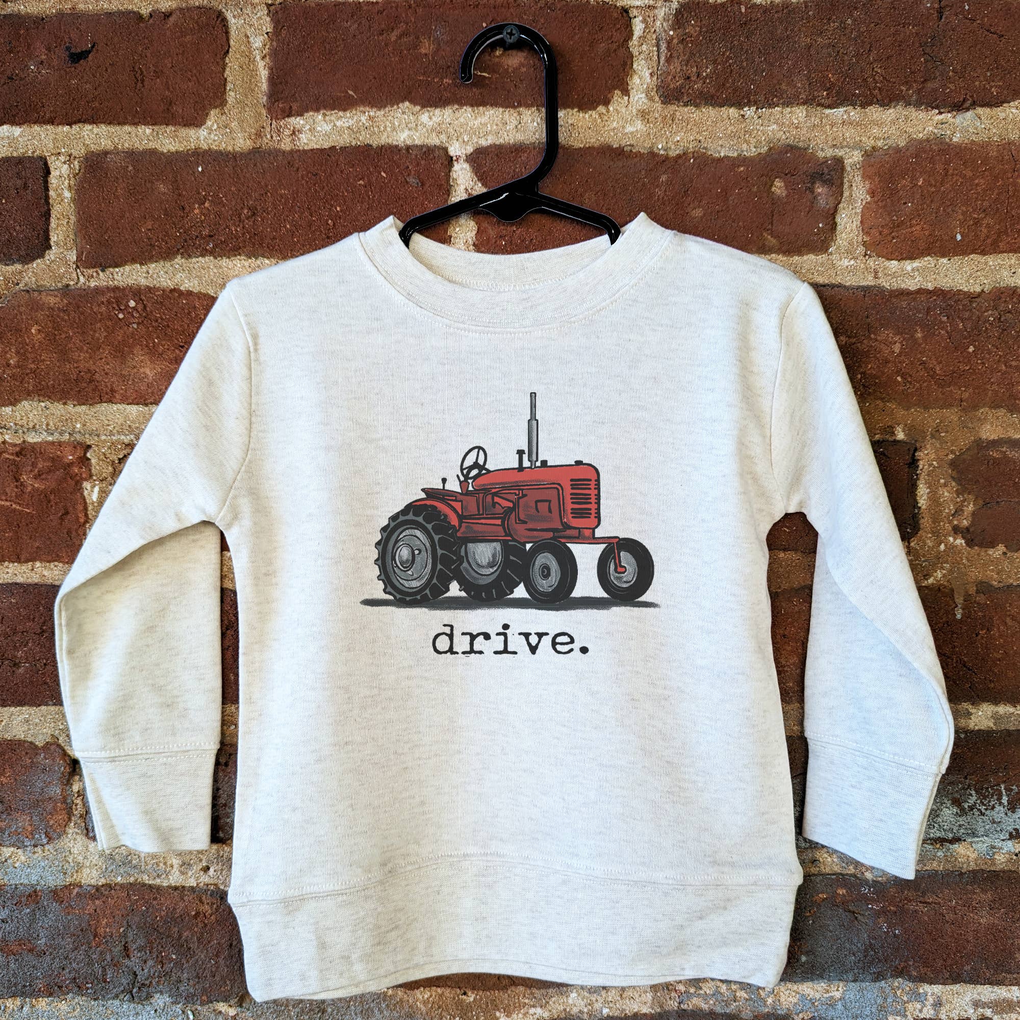 Drive Red TractorLong Sleeve Shirt