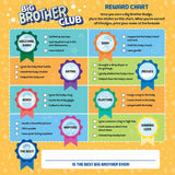 Big Brother Club Board Book with Reward Chart & Stickers