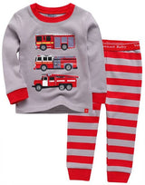 Fire Engine Long Sleeve Pajama Set