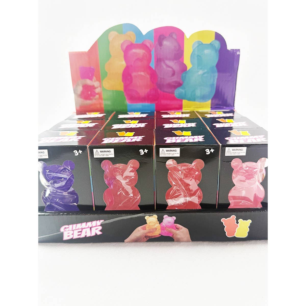 Large Solid Transparent Gummy Bear Squishy Toy