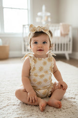 Rabbit+Bear 3PC Sunflower Onesie Shorts and Headband