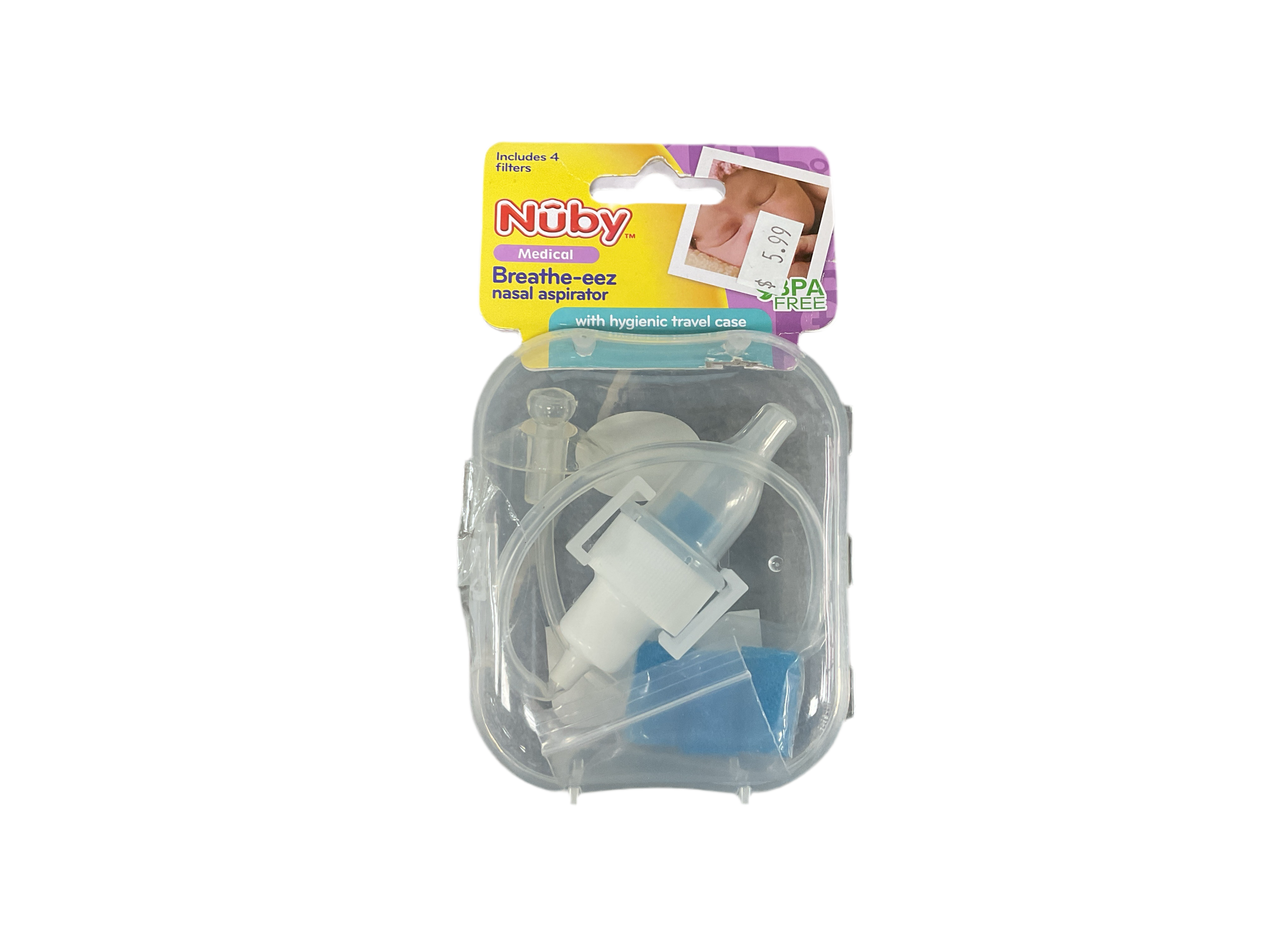 Nuby- Breathe-Eez Nasal aspirator W/ travel case