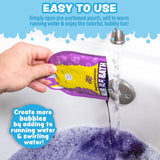 Tub Works® Magical Kids Bubble Bath, Variety 12 Pack | Pink, Purple & Teal Bath Colors
