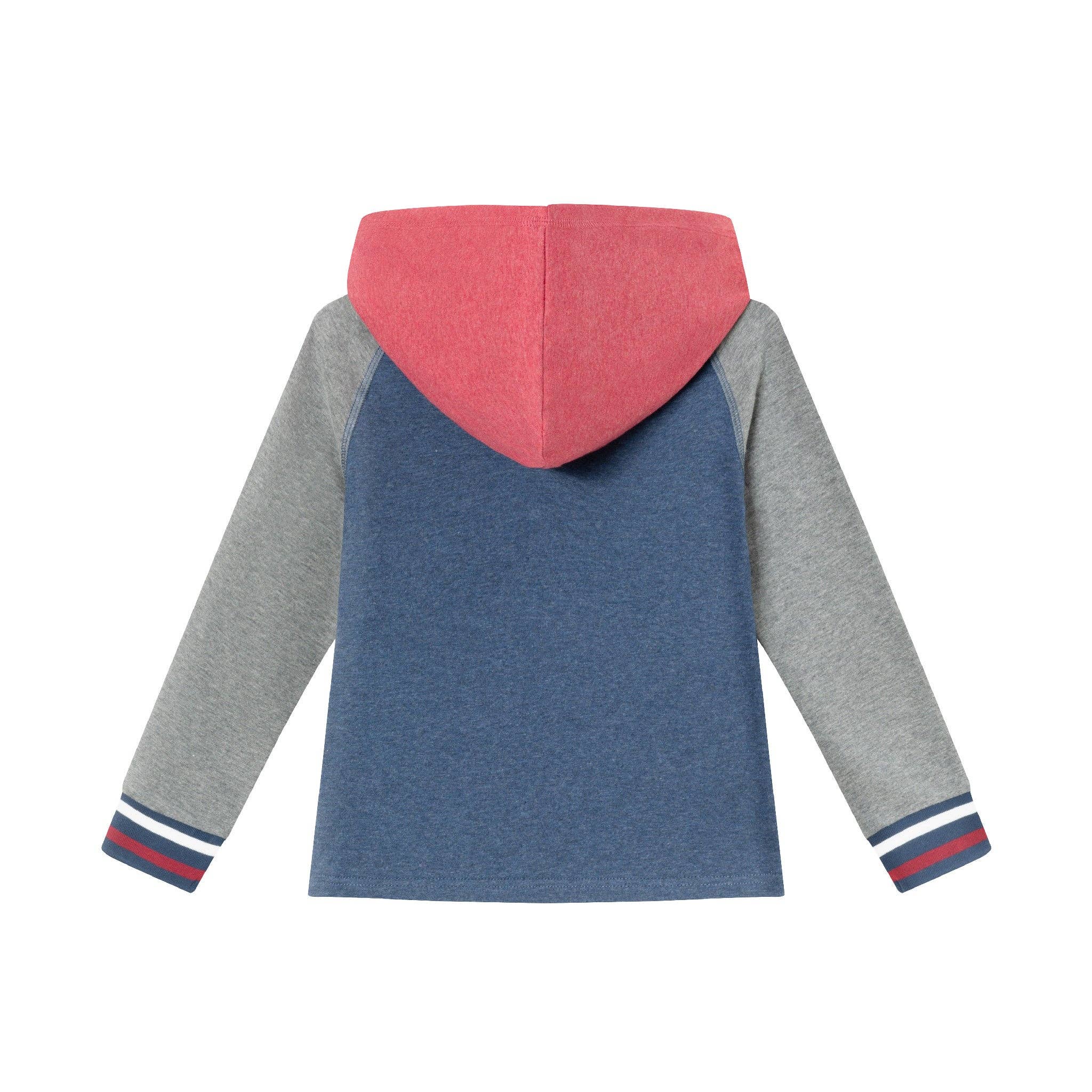 Kids Hooded Colorblocked Jersey Tee