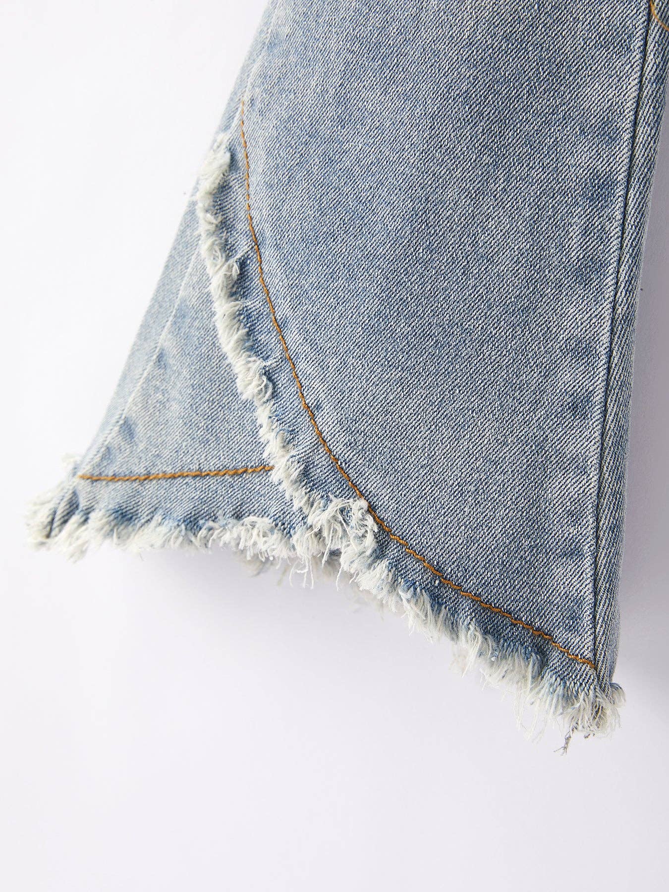 Girls Light Blue Denim Bell Jeans