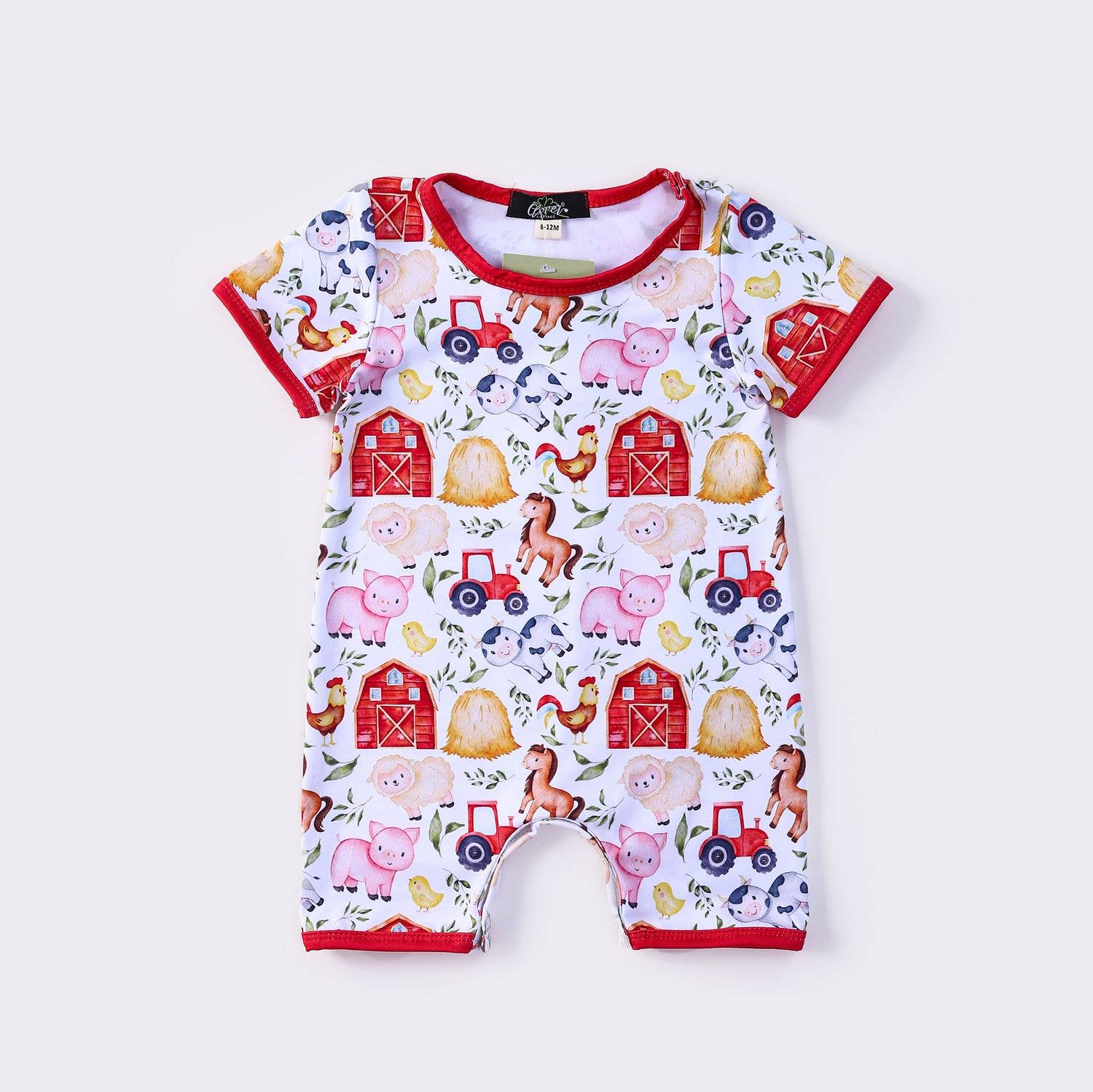 Hay Farm Boy Romper