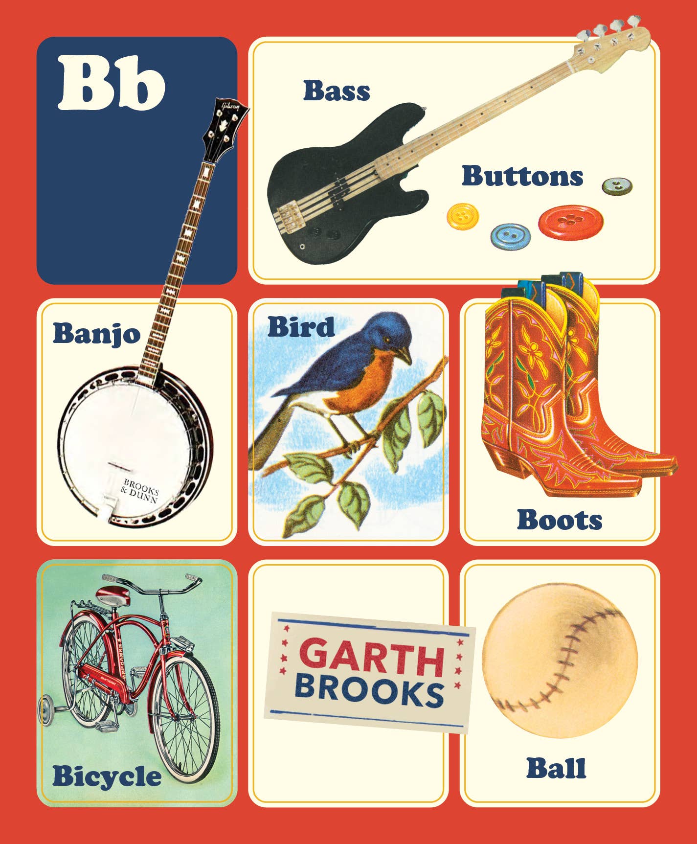 Country Music ABC - Children's Board Book
