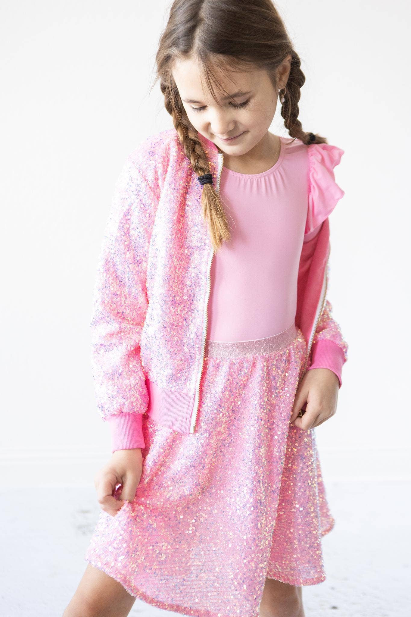 Mila & Rose - Bubblegum Pink Sequin Jacket