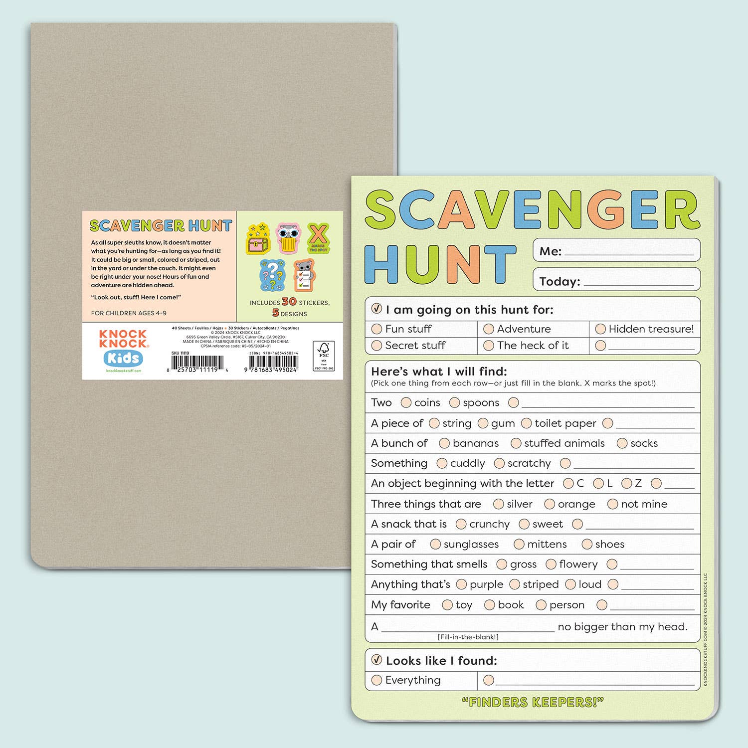 Knock Knock - Knock Knock Kids - Scavenger Hunt Playtime Pads