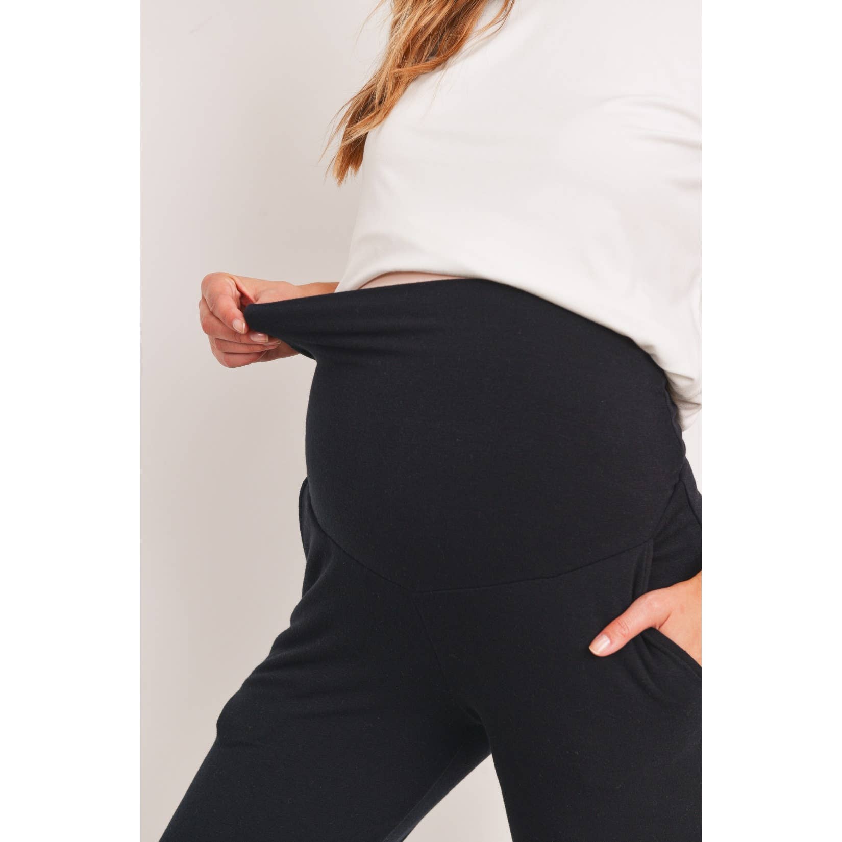 Straight Leg Maternity Terry Lounge Pants