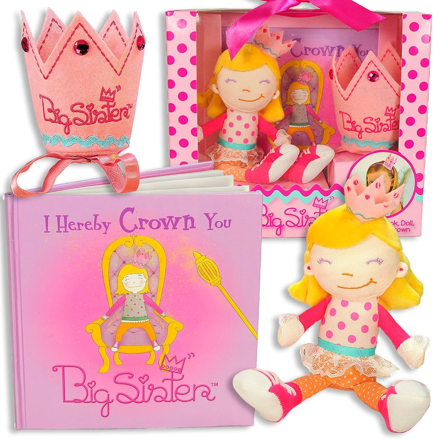 Tickle & Main 3 Pcs Big Sister Gifts for Little Girls