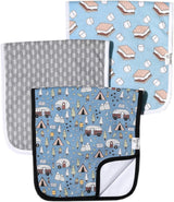 Copper Pearl Premium Baby Burp Cloths - 3-Pack Large Cotton Burp Cloths