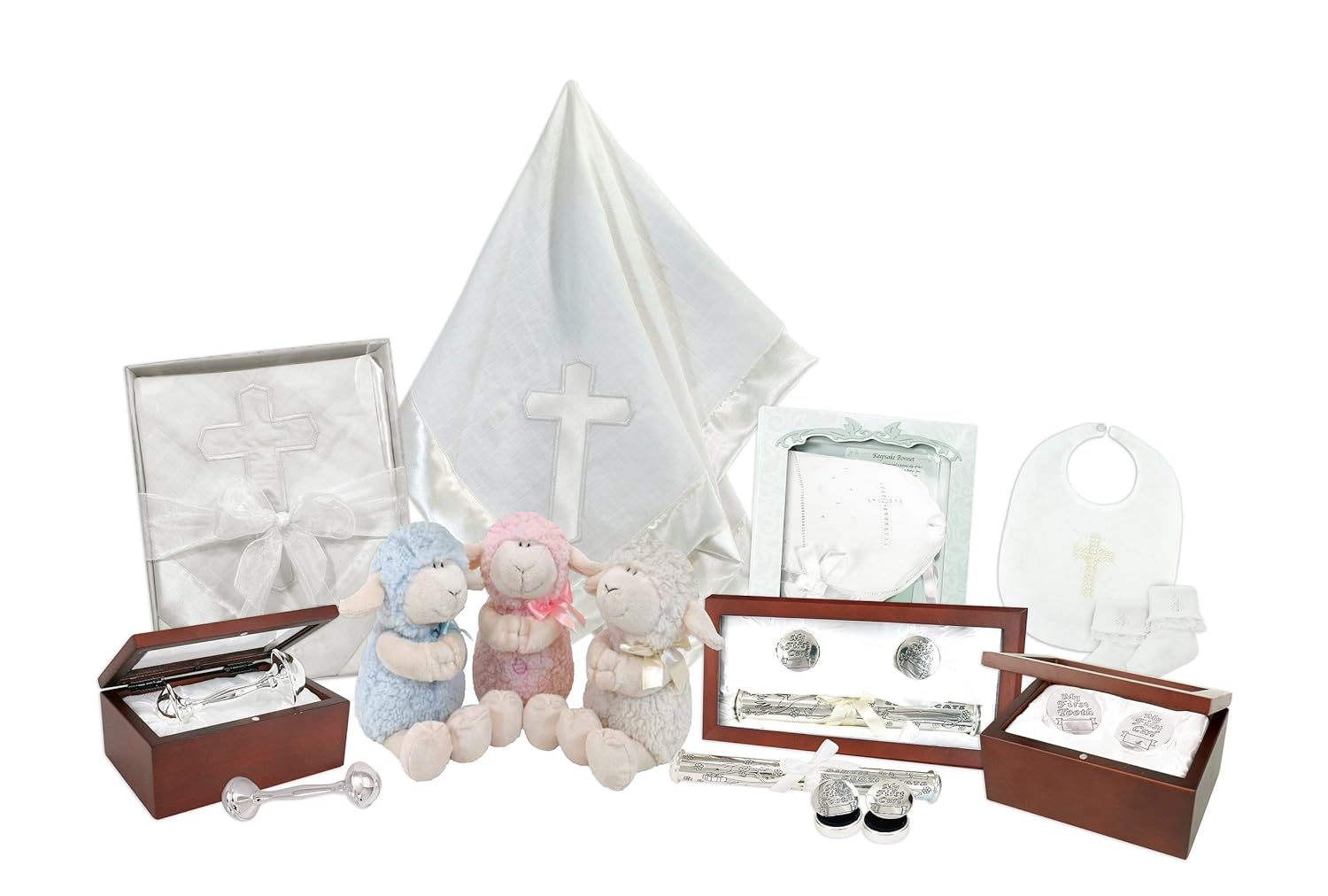 Silver Baby Keepsake Rattle