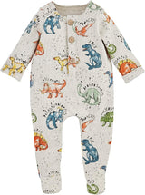 Dino Print Sleeper- 0-3M