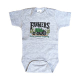 Farmers Growing America Green Tractor Bodysuit