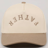 FATHER Upside Down Embroidery Two-Tone Cap