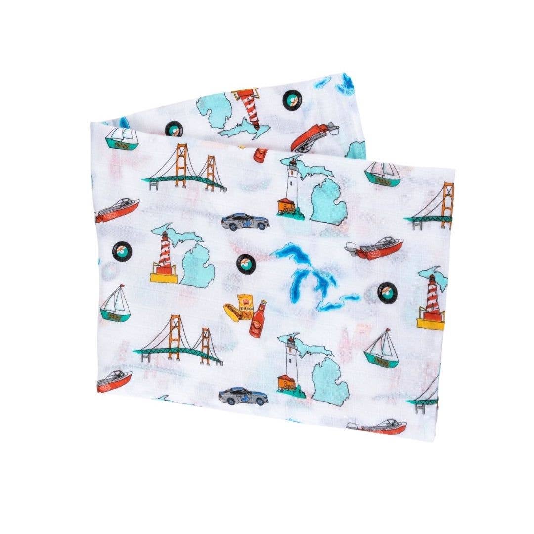 Michigan Baby Swaddle Blanket (Unisex)