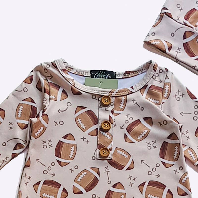 Football Knotted Gown