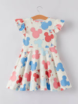 Flag Print Girls Dress