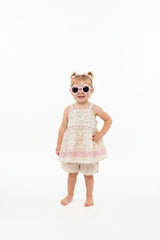 Rabbit +bear 3piece tank/shorts set w/ sunglasses