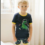 Vaenait Baby - Space Dino  Short Sleeve Pajama Set