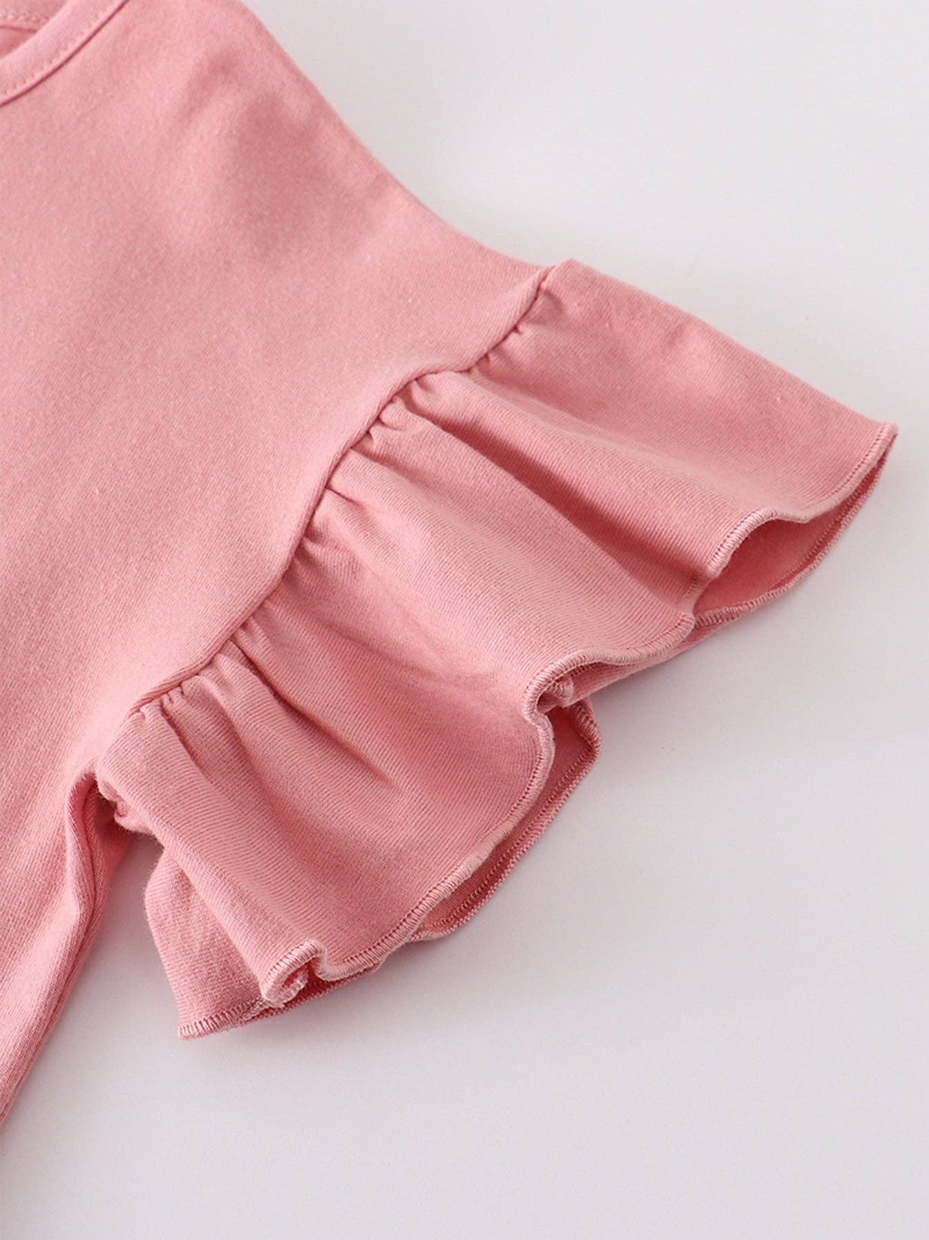 Pink "easter"leopard  skirt set
