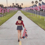 USA Flag Military Taggy Comfort Crinkle Tag Square Toy