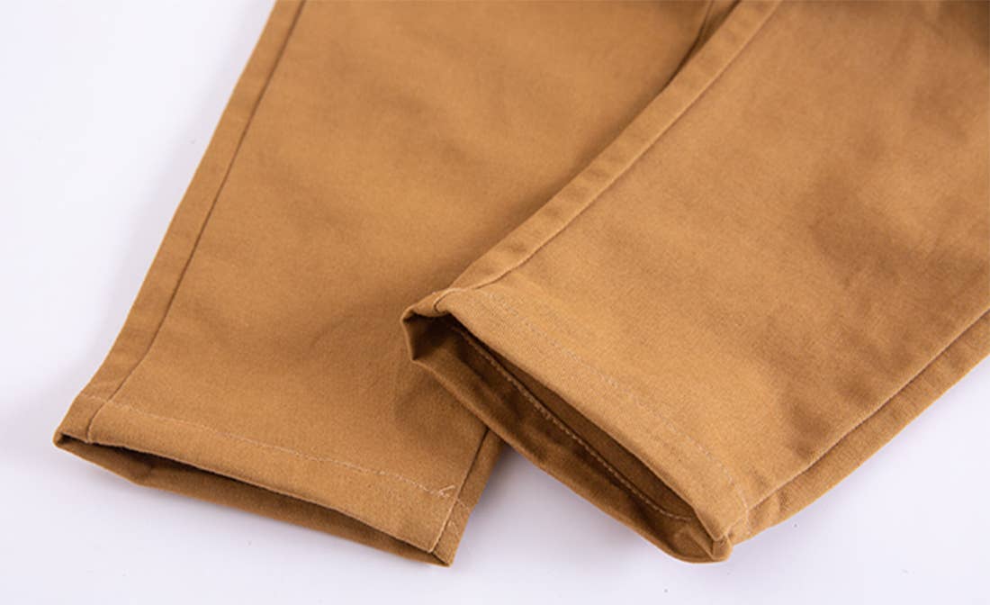 Caramel Classic Boy Cotton Chino Long Pants with Suspenders