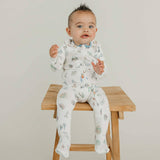 Copper Pearl Zip-Up Footie Pajama - Wizarding World