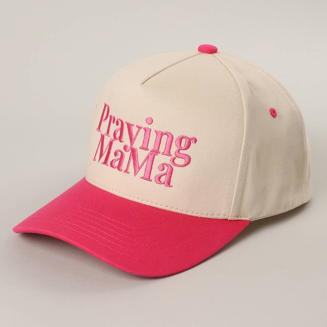 Praying MaMa Embroidery Two-Tone Trucker Hat